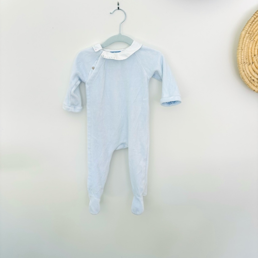 JACADI Blue Long Sleeve Bodysuit 💙